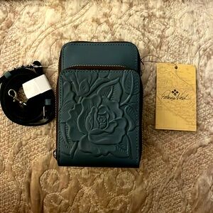 NWTS! Patricia Nash crossbody leather phone holder